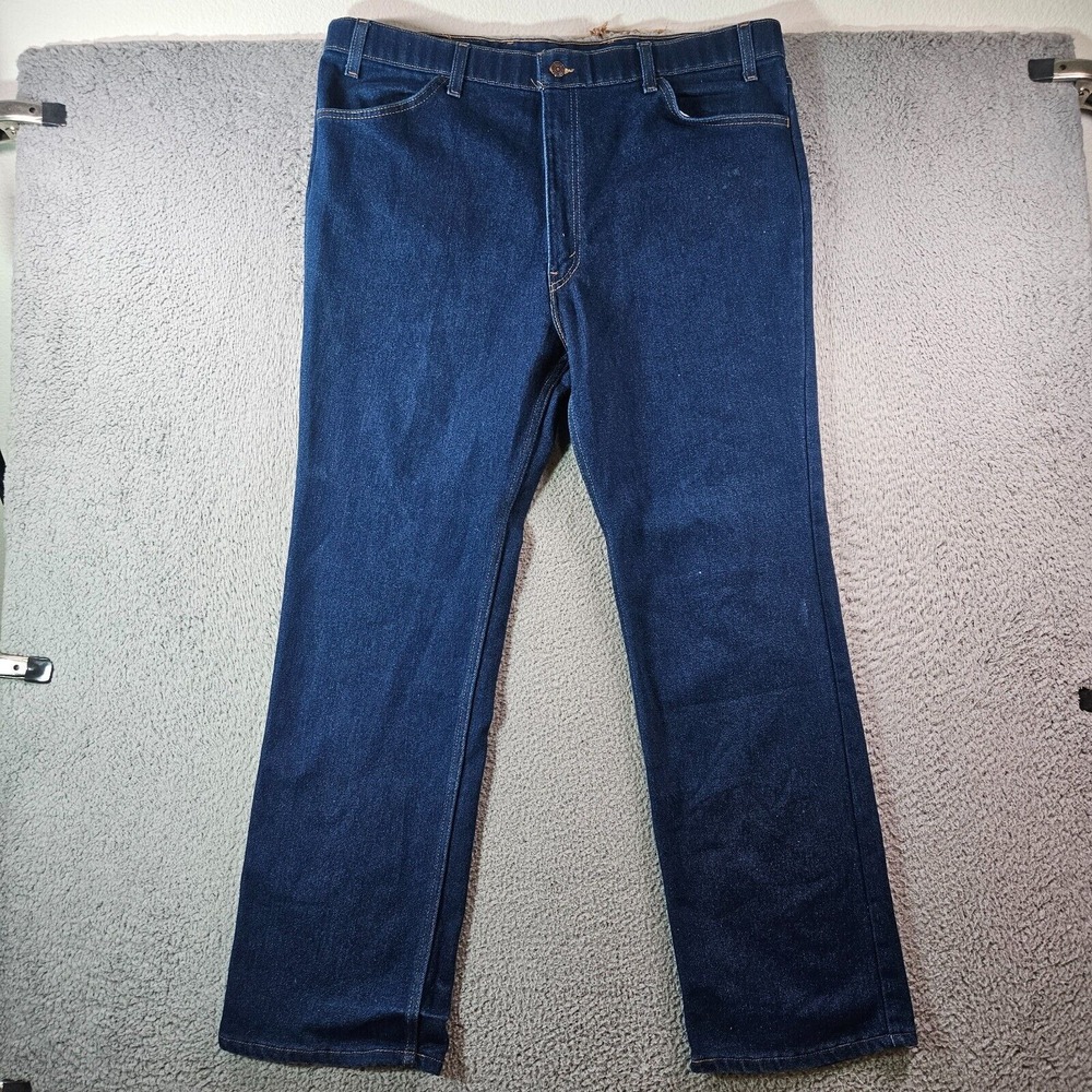 Vintage Levis Orange Tab Action Jeans Mens 41 x 32 Blue Made‎ in USA 70s 80s
